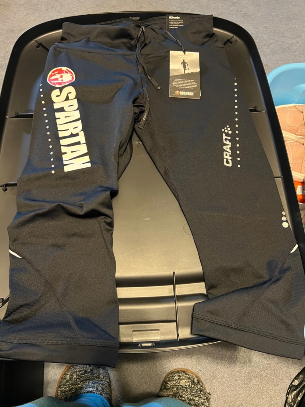 Craft Black Spartan Logo Training Pants